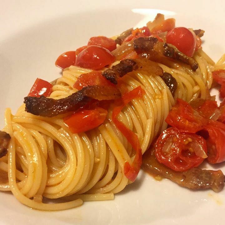 Amatriciana Sarda alla Vernaccia di Oristano